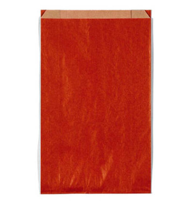 Faltenbeutel Kraftpapier 50g rot 200x320x70mm Faltenbeutel Kraftpapier 50g rot 200x320x70mm