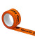 Signalpackband 100052, Vorsicht Glas, 50mm x 66m, PP, leise abrollbar, orange/schwarz