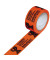 Signalpackband 100054, Bruchgefahr, 50mm x 66m, PP, leise abrollbar, orange/schwarz