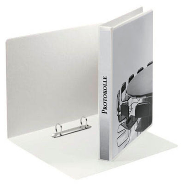 10 Stück Esselte Präsentationsringbuch Panorama 49738, A4 2 Ringe 20mm Ring-Ø Kunststoff, 2 Außentaschen, weiß 4049793000329 Esselte