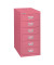 Schubladenschrank MultiDrawer™ 29er Serie L296101, Stahl, 6 Schubladen (Vollauszug), A4, 38 x 59 x 27,8 cm, pink