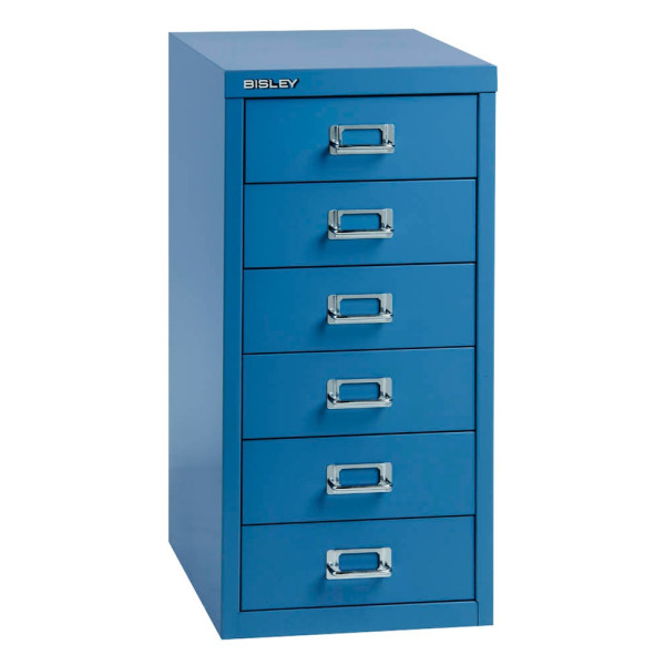 5020073770025 - Schubladenschrank MultiDrawer? 29er Serie L296105 Stahl 6 Schubladen (Vollauszug) A4 278 x 59 x 38 cm blau 5020073770025 B