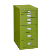 Schubladenschrank MultiDrawer™ 29er Serie L298104, Stahl, 8 Schubladen (Vollauszug), A4, 38 x 59 x 27,8 cm, grün