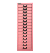 Schubladenschrank MultiDrawer™ 39er Serie L3915101, Stahl, 15 Schubladen (Vollauszug), A4, 27,9 x 86 x 38 cm, pink