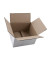 Faltkartons 597203 weiß, bis DIN A6+, innen 210x180x120mm, Wellpappe 1-wellig