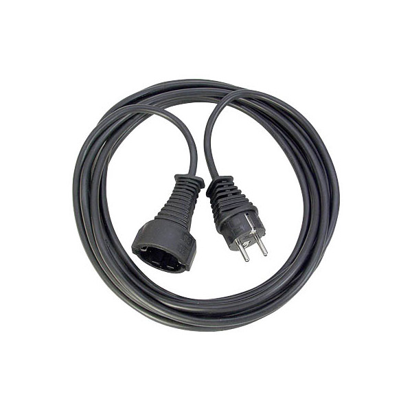 4007123022816 - Brennenstuhl - Qualitäts-Kunststoff-Verlängerungskabel mit Schutzkontakt-Stecker (Verlängerungskabel für innen mit 3m Kabel) schwarz