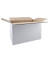 Faltkarton 598599 weiß, innen 600x350x350mm, Wellpappe 2-wellig