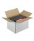 Faltkarton 598607 weiß, bis DIN A3, innen 430x310x250mm, Wellpappe 2-wellig