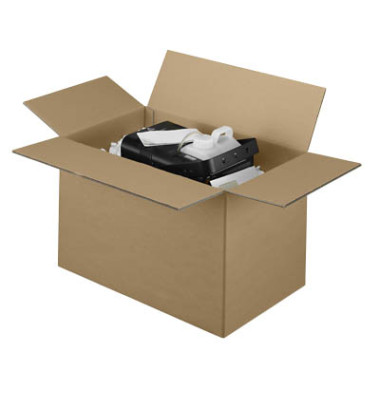 Faltkarton 598730 braun, innen 600x350x350mm, Wellpappe 2-wellig Faltkarton 598730 braun, innen 600x350x350mm, Wellpappe 2-wellig