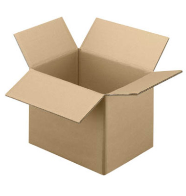 Faltkarton 599050 braun, bis DIN A4+, innen 325x235x225mm, Wellpappe 2-wellig Faltkarton 599050 braun, bis DIN A4+, innen 325x235x225mm, Wellpappe 2-wellig