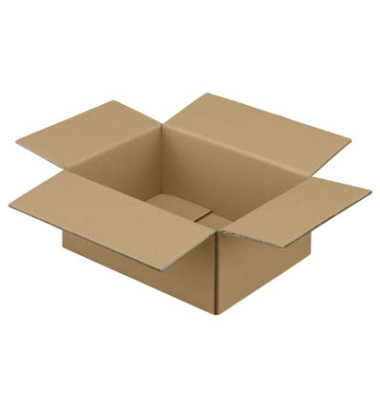 Faltkarton 599068 braun, bis DIN A3, innen 430x310x150mm, Wellpappe 2-wellig