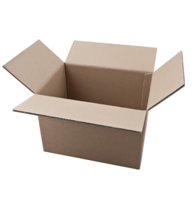 Faltkarton 599092 braun, bis DIN A4+, innen 380x275x250mm, Wellpappe 2-wellig Faltkarton 599092 braun, bis DIN A4+, innen 380x275x250mm, Wellpappe 2-wellig