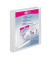 Präsentationsringbuch VELODUR® 1144196, A4 2 Ringe 16mm Ring-Ø Pappe/PP-Folie, 2 Außentaschen, weiß