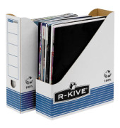 Stehsammler Bankers Box FW0026301, A4, weiß/blau, Karton, 80mm