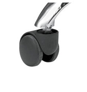 Bürostuhl-Ersatzrollen 9992S, Stiftlänge 17mm, StiftØ 11mm, für Teppichboden, schwarz