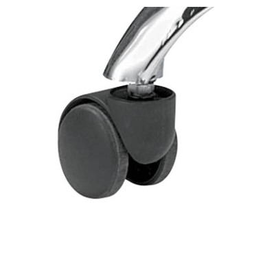 Bürostuhl-Ersatzrollen 9992S, Stiftlänge 17mm, StiftØ 11mm, für Teppichboden, schwarz