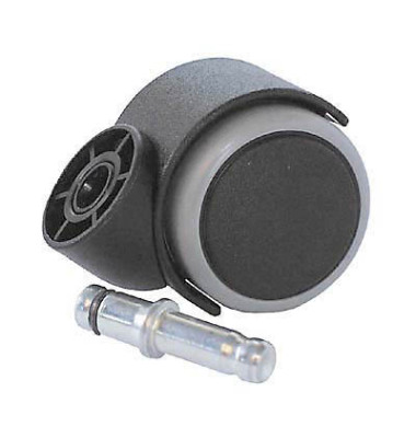 Bürostuhl-Ersatzrollen 9991S, Stiftlänge 17mm, StiftØ 11mm, für Hartboden, schwarz Bürostuhl-Ersatzrollen 9991S, Stiftlänge 17mm, StiftØ 11mm, für Hartboden, schwarz