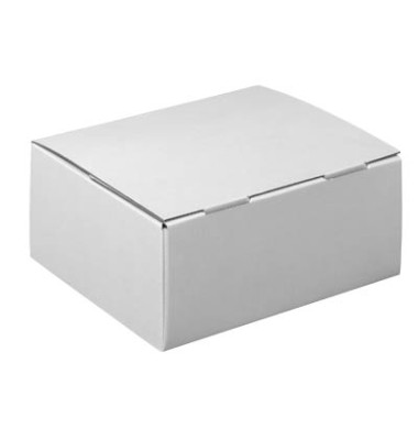 Versandkarton Pack-Set S 601013 weiß, bis DIN A5, innen 224x168x95mm, Wellpappe 1-wellig