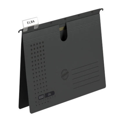 Hängehefter chic ULTIMATE 100560165, A4 anthrazit Karton 240g