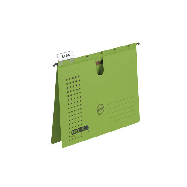4002030851535 - ELBA Hängehefter chic ULTIMATE Karton grün 1 x kaufmännische Heftung - 5 Stück