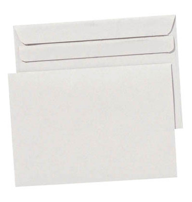 Briefumschläge Kompakt ohne Fenster selbstklebend 80g grau 1000 Stück Recycling
