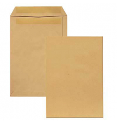 Versandtaschen 30005335, C4, ohne Fenster, nassklebend, 90g, braun