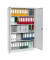 Aktenschrank 100157, Stahl abschließbar, 5 OH, 120 x 195 x 42 cm, lichtgrau