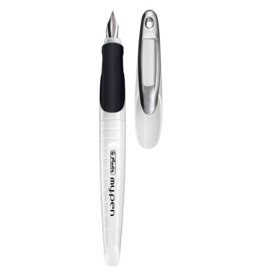 Füller 10999738 my.pen weiß/schwarz Feder M