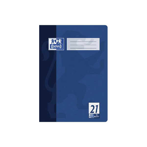 4006144581708 - Schulheft 100050307 Lineatur 21   liniert A4  90g blau 16 Blatt   32 Seiten 4006144581708 Oxford