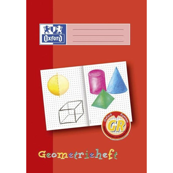 4006144951471 - Geometrieheft 100050109 Lineatur GR   punktiert A4  90g rot 16 Blatt   32 Seiten 4006144951471 Oxford
