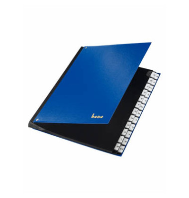 Pultordner 75116BL, A-Z, blau, A4, 24 F&auml;cher