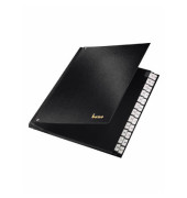 Pultordner 75116SW, A-Z, schwarz, A4, 24 F&auml;cher