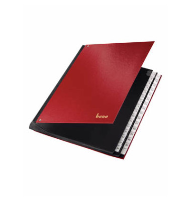 Pultordner 75416RT, 1-31, rot, A4, 31 F&auml;cher