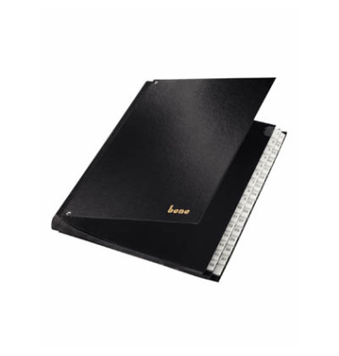 Pultordner 75416SW, 1-31, schwarz, A4, 31 F&auml;cher