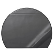 Schreibunterlage 7290-01 halbrund schwarz 65x52cm Kunststoff