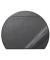 Schreibunterlage 7290-01 halbrund schwarz 65x52cm Kunststoff
