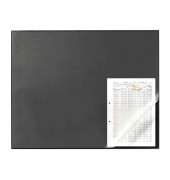 Schreibunterlage 7293-01 mit Kantenschutz schwarz 65x52 Kunststoff