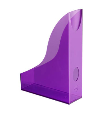 Stehsammler BASIC 1701712992, A4, transluzent lila, Kunststoff, 73mm