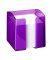 Zettelbox 1701682992, Trend, 10x10x10,5cm, purpur, Kunststoff, inkl.: 800 Notizzettel