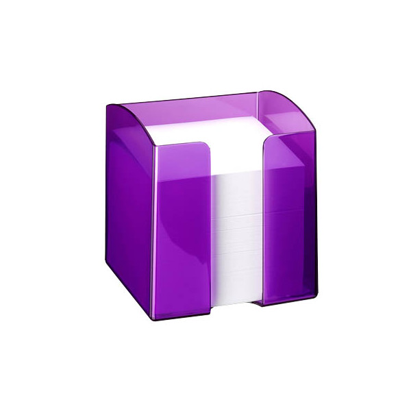 6 Stück Durable Zettelbox 1701682992, Trend, 90x90mm, inkl. 800 Notizzettel, purpur, Kunststoff 4005546106182 Durable