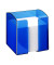 Zettelbox 1701682540, 10x10x10cm, blau/transparent, Polystyrol
