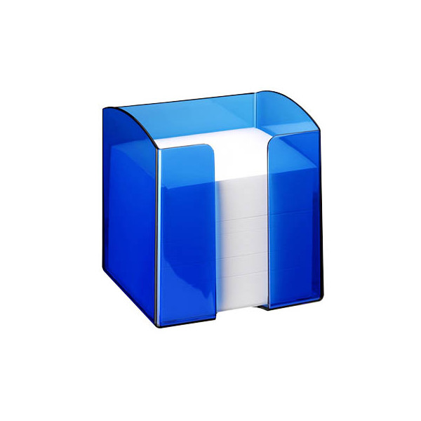 6 Stück Durable Zettelbox 1701682540, Trend, 90x90mm, inkl. 800 Notizzettel, blau/transparent, Polystyrol 7318081682545 Durable