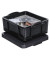 Aufbewahrungsbox 18BK, 18 Liter mit Deckel, für CDs/DVDs, außen 480x390x200mm, Kunststoff schwarz