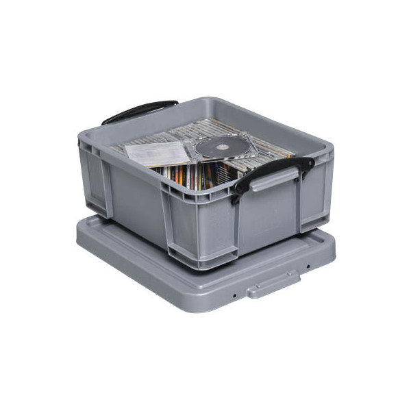 5060231634752 - Aufbewahrungsbox 18S 18 Liter mit Deckel für CDs DVDs außen 480x390x200mm Kunststoff silber 5060231634752 Really Useful Box 5060231634752 - Aufbewahrungsbox 18S 18 Liter mit Deckel für CDs DVDs außen 480x390x200mm Kunststoff silber 5060231634752 Really Useful Box