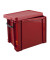 Aufbewahrungsbox 19R, 19 Liter, mit Deckel, au&szlig;en 395x255x290mm, Kunststoff rot