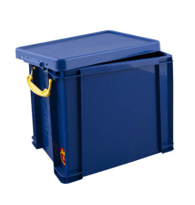 Aufbewahrungsbox 19B, 19 Liter, mit Deckel, au&szlig;en 395x255x290mm, Kunststoff blau