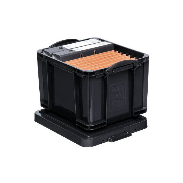 5060231634806 - Aufbewahrungsbox 35BKCB 35 Liter mit Deckel für A4 Ordner Hängemappen außen 480x390x310mm Kunststoff schwarz 5060231634806 5060231634806 - Aufbewahrungsbox 35BKCB 35 Liter mit Deckel für A4 Ordner Hängemappen außen 480x390x310mm Kunststoff schwarz 5060231634806