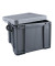Aufbewahrungsbox 35SCB, 35 Liter mit Deckel, für A4 Ordner, Hängemappen, außen 480x390x310mm, Kunststoff silber