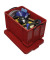 Aufbewahrungsbox 84RCB, 84 Liter, mit Deckel, au&szlig;en 710x440x380mm, Kunststoff rot