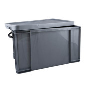 Aufbewahrungsbox 84SCB, 84 Liter, mit Deckel, au&szlig;en 710x440x380mm, Kunststoff silber